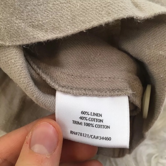 🌸SOLD🌸Eileen Fisher Linen & Cotton Blend Capris - Picture 5 of 5